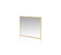 duehome | Espejo Cuadrado, Espejo de Pared, Modelo Ataneq, Acabado en Color Cambria, Medidas: 90,8 cm (Ancho) x 75 cm (Alto) x 2 cm (Fondo)
