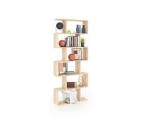 duehome - Estantería de diseño escalonado vertical 192 cm Zoe High Canadian oak