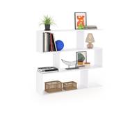 duehome - Estantería Zoe Low Glossy white