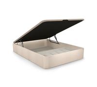 duehome | Luxury Plus, Canapé Abatible con Zapatero Interior, Almacenaje, Acabado en Artico, Medidas: 135 cm (Ancho) x 190 cm (Largo) x 31 cm (Alto)