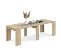 duehome - Mesa consola extensible 50-235x90 cm Denis Canadian oak