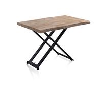 duehome - Mesa de centro elevable Lada Fit Honey oak - black