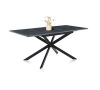 duehome - Mesa de comedor extensible Onix Black