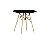 duehome - Mesa de comedor redonda Tower Black