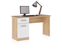 duehome | Mesa Estudio Juvenil con Cajonera, Escritorio Compacto, Mesa PC, Modelo Play, Acabado en Tofe y Andersen, Medidas: 120 cm (Largo) x 49,8 cm (Fondo) x 70,8 cm (Alto)