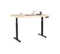 duehome | Motion, Mesa Estudio Electrica Elevable, Escritorio Elevable con Motor, Acabado en Roble y Negro, Medidas: 140 cm (Largo) x 70cm (Fondo) x 73,5-118,2 cm (Alto)