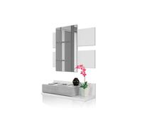 duehome - Mueble de recibidor Tekkan Artik white (matte white) - cement grey