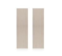 duehome |Noiseless, Pack 2 Paneles Termo-Acústicos, Panel Aislante, Revestimiento Decorativo, Acabado en Roble con Base en Gris, Medidas: 60 cm (Ancho) x 240 cm (Alto) x 2,2 cm (Fondo)