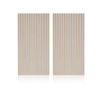 duehome |Noiseless, Pack 2 Paneles Termo-Acústicos, Panel Aislante, Revestimiento Decorativo, Acabado en Roble con Base en Gris, Medidas: 60 cm (Ancho) x 120 cm (Alto) x 2,2 cm (Fondo)