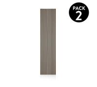 duehome - Pack 2 paneles acústicos Noiseless 240 Black - oak