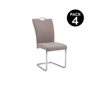 duehome - Pack 4 sillas de comedor Dana Tex marengo