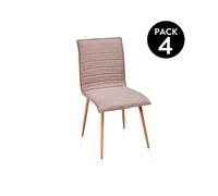 duehome - Pack 4 sillas de comedor Jules Tex cambria