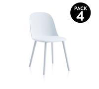 duehome - Pack 4 sillas de comedor Sabra White