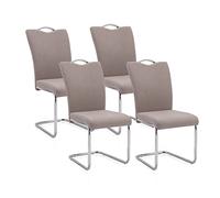 duehome | Pack 4 Sillas de Comedor, Sillas Salon, Modelo Dana, Acabado en Tejido Marengo, Medidas: 44 cm (Ancho) x 61 cm (Largo) x 98 cm (Alto)