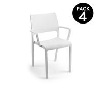duehome - Pack 4 sillas de exterior Ocean White