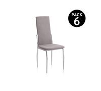 duehome - Pack 6 sillas de comedor Sakura Gray marengo sakura