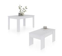 duehome - Pack mesa de comedor 123 y mesa de centro Vita Artik white
