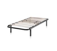duehome | RX Diamond, Somier Multilaminas, Base Cama con Patas, Acabado en Grafito, Medidas: 90 cm (Ancho) x 190 cm (Largo) x 31 cm (Alto)