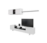 duehome - Salón Belus Glossy white - anthracite gray