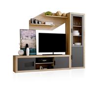 Salón nuka v4 cambria - grafito 240 x 193,2 x 41,4 cm
