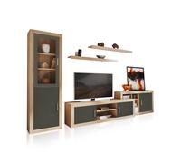 duehome - Salón modular con gran capacidad de almacenaje 270 cm Nuka V11 Cambria - graphite