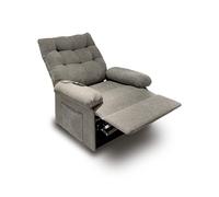 duehome | Sillón Relax Reclinable, Sillon de Descanso, Sillon Eléctrico, Cosmo Lift, Acabado en Gris Tabaco, Medidas: 82 cm (Ancho) x 90 cm (Largo) x 102 cm (Alto)