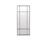 duehome | Square, Espejo de Cuerpo Entero, Espejo Tipo Ventana Rectangular, Estructura Negro, Medidas: 70 cm (Largo) x 170 cm (Alto) x 3,5 cm (Fondo)