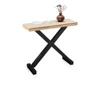 duehome | Xenon, Recibidor, Consola de Entrada, Consola Multiusos, Acabado en Roble y Negro, Medidas: 90 cm (Largo) x 30 cm (Ancho) x 80 cm (Alto)