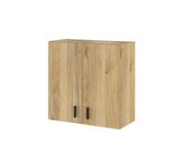 DUÉRMETE ONLINE - Armario Mueble de Cocina Alto de Dos Puertas Alella, Práctico y Funcional, Color Roble Miel, 61 cm (Ancho) x 61 cm (Alto) x 29 cm (Fondo)