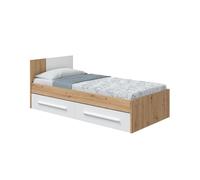 Duérmete Online - Cama juvenil Ambient - Natural/ Blanco - Melamina Alta Calidad Natural/White
