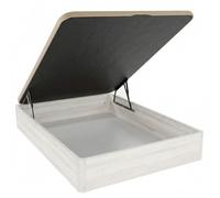 DUÉRMETE ONLINE - Canapé Abatible 150x190 cm Polar, Gran Capacidad de Almacenaje, Estructura Súper Reforzada, Tapa 3D Transpirable, Incluye Subida a Domicilio