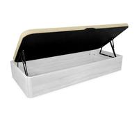 Duérmete Online - Canapé Abatible de Madera Súper Reforzado Gran Capacidad con Apertura Lateral, Transpirable y Resistente, Esquinas Redondeadas, 90 x 200, Polar