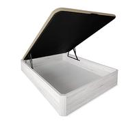 Duérmete Online - Canapé Abatible Extra Reforzado Gran Capacidad con Tapa Transpirable, Esquinas Redondeadas, 90 x 200, Gris Polar