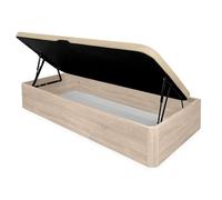 DUÉRMETE ONLINE - Canapé Abatible Lateral Cambria 90x190 cm, Gran Capacidad de Almacenaje, Estructura Súper Reforzada, Tapa 3D Transpirable, Incluye Subida a Domicilio