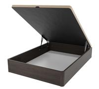DUÉRMETE ONLINE - Canapé Abatible Súper Reforzado Gran Capacidad con Tapa Transpirable 90 x 200 | Práctico y Robusto | Color Wengué