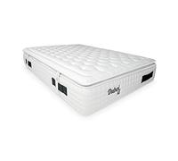 DUÉRMETE ONLINE - Colchón Dubai XL Muelles Ensacados + Visco + Topper | Lujo y Confort | Altura 33cm | Tejido Viscosa Natural 150 x 200