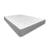 DUÉRMETE ONLINE - Colchón Viscoelástico Viscotec Reversible 180 x 200, Firme y Confortable, Ergonómico, Grosor 21cm, Antiácaros, Antibacterias e Hipoalergénico, Blanco, 180 x 200 cm