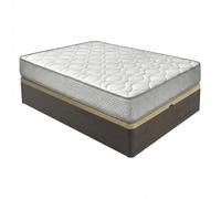 DUÉRMETE Online Pack Canapé Abatible con Colchón Viscoelástico Kairo 90x190 cm Wengué 21 cm Altura Gran Capacidad Estructura Reforzada Incluye Subida a Domicilio