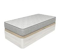 Duérmete Online - Pack Colchón Viscoelástico Marko Reversible + Canapé Abatible de Madera con Apertura Lateral y Gran Capacidad, Color Polar, 105 x 190 cm