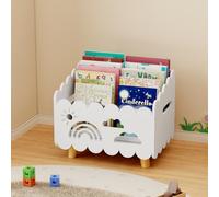 DUHARS Estanteria Libros Infantil Madera, Libreria Montessori Biblioteca Baul Juguetes Infantil, Mueble Organizador Expositor Libros Infantil, para Dormitorio, Habitación Niños, Sala Juego