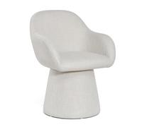 Silla de comedor Duhome, giratoria 360°, sillón de relax de lino, silla giratoria moderna, sillón tapizado para sala de estar, dormitorio u oficina