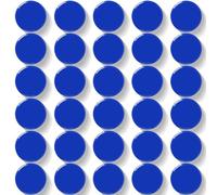 DUJEQM Imanes Nevera - 30 Piezas Imanes Potentes para Pizarra Magnética, Azul Mini Imanes Pequeños Redondos de Colores, Iman Nevera Magnets para Foto, Oficina Escuela Hogar Calendario, Iman Potente