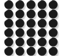 DUJEQM Imanes Nevera - 30 Piezas Imanes Potentes para Pizarra Magnética, Negro Mini Imanes Pequeños Redondos de Colores, Iman Nevera Magnets para Foto, Oficina Escuela Hogar Calendario, Iman Potente