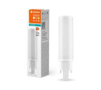 LEDVANCE Bombilla LED Dulux D/E 6W (=13W) 830 3000K 600 lm Base G24q-1 (4 pines)