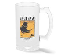 Dune Fear is the Mind Killer Taza de cristal pintado transparente Taza para de Beer 500ml