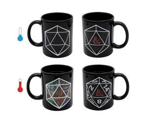 Dungeons & dragons magic mug - taza de cerámica (320 ml, en paquete d