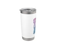 Dungeons & Dragons Skull Gradient Vaso térmico de acero inoxidable de doble pared