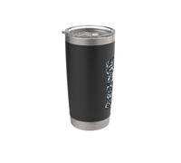 Dungeons & Dragons Skull Sketch Vaso térmico de acero inoxidable de doble pared