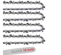 Dunhil Paquete de 4 cadenas de motosierra R40 de 10 pulgadas, paso LP de 3/8 pulgadas, calibre de 0.43 pulgadas, 40 eslabones de transmisión para Ryobi P546, para Echo CS271, para Craftsman 79245 Pole