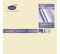 Duni "Dunisoft servilletas, Crema, 40 x 40 cm, 60 Unidades